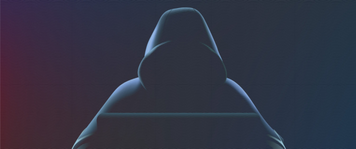 Phishing-Checkliste Ein Hacker ohne Gesicht sitzt am Laptop